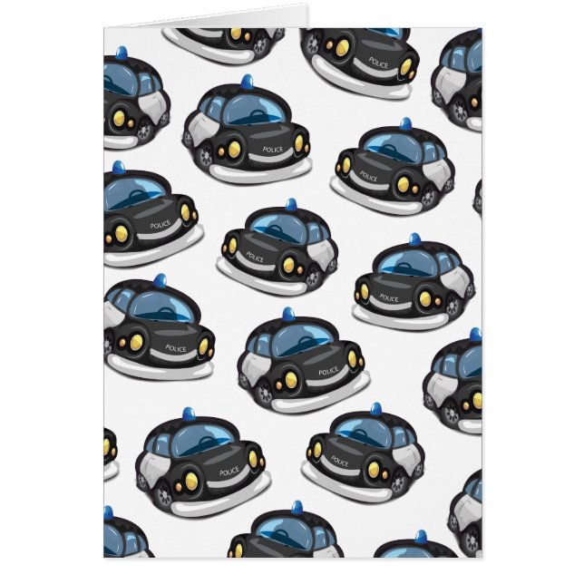 Cartão Carro-policial vintage (Frente)