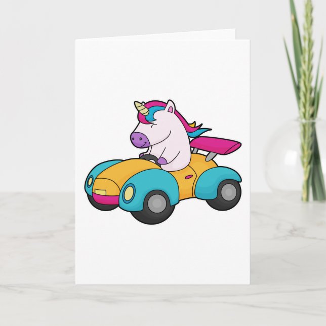 Cartão Carro Unicorn (Frente)