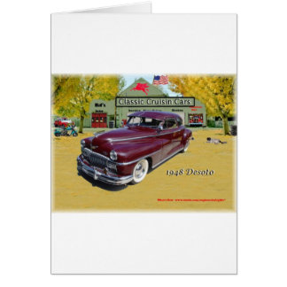 Cartão Carros clássicos de Cruisin Desoto 1948