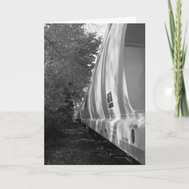 Cartão Carros De Caminho De Ferro Abandonados Recebem Car (Frente)