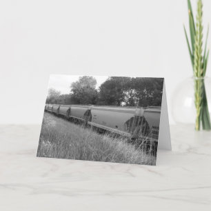 Cartão Carros De Caminho De Ferro Abandonados Recebem Car