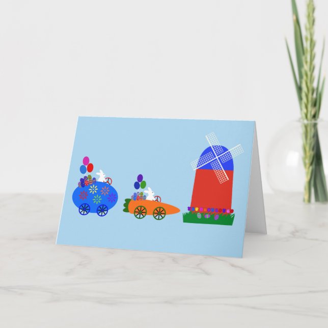 Cartão Carros De Corrida De Bunny Nº 1 (Frente)