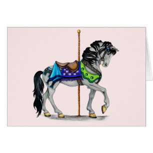 Cartão Carrossel Horse