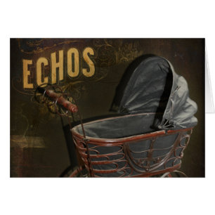 Cartão Carruagem do carrinho de bebê do Victorian do