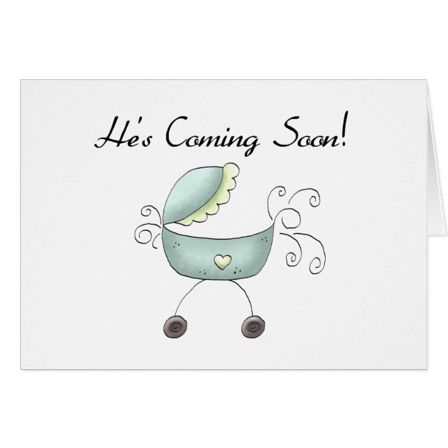 Cartão Carruagem está vindo logo (Frente Horizontal)