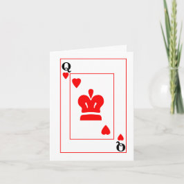 Cartão Carta da Rainha de Copas do Dia dos Namorados
