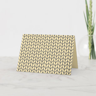 Cartão CARTA DE BOAS-VINDAS DE MALHA CREAM BLACK / Horizo