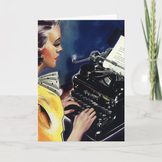 Cartão Carta de Digitação do Secretário Executivo da Vint (Frente)