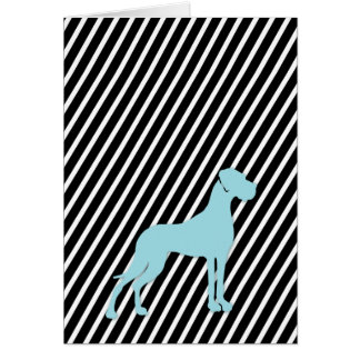 Cartão Carta de Dogue Alemão "Sério"