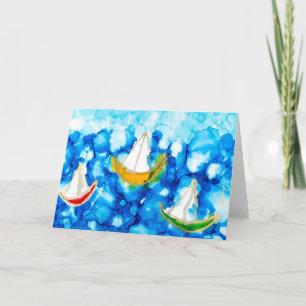 Cartão Carta de Pintura da Alma Lovitude de Velas do Lago