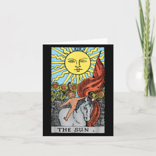 Cartão Carta de Tarot Sol Rider Waite