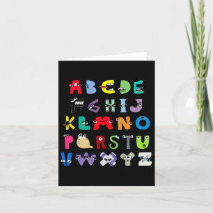 Cartão Carta de Vilão Abc Aprendizado Meninos Corresponde