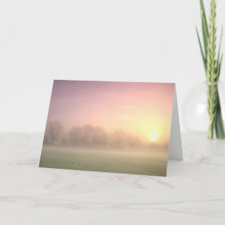 Cartão Carta Foggy Winter Sunrise (6598)