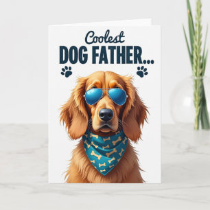 Cartão Carta Óculos de Sol Azuis Pai de Cachorro Mais Leg