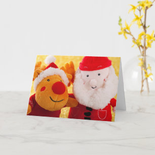 CARTÃO CARTA PERSONALIZÁVEL DO PAPAI NOEL COM RUDOLPHO