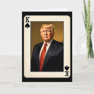 Cartão Carta Rei Trump - Presidencial Donald Trump Único