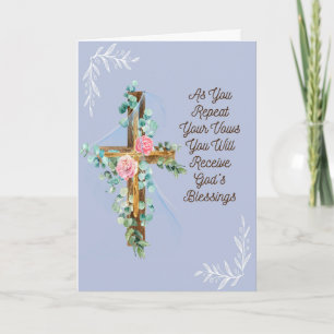 Cartão Carta Religiosa para a Noiva e a Noite no Dia do C