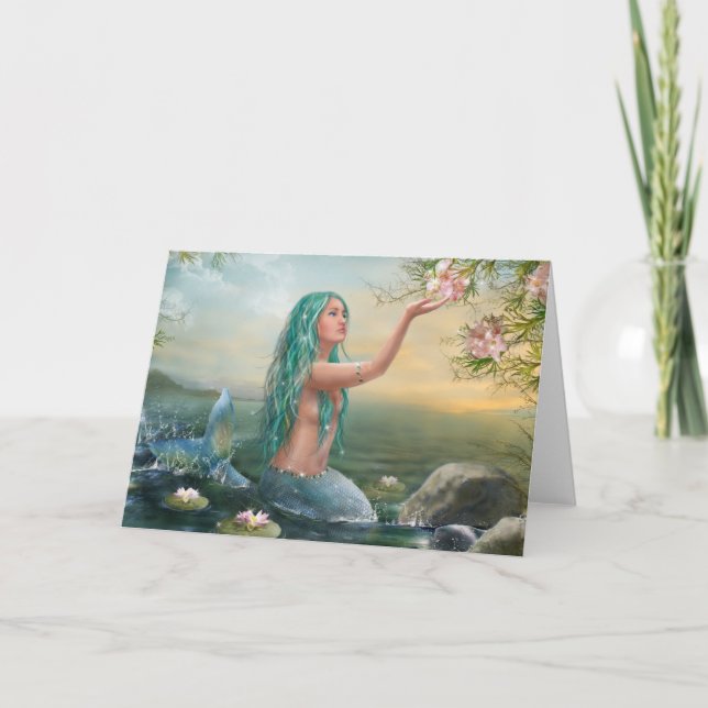 Cartão Carta "Sereia Ariel" (Frente)
