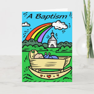 Cartão Cartão:  "BAPTISMO"