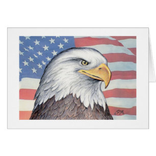 Cartão "Cartão da águia americana americana" de Paul
