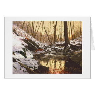 Cartão "Cartão da angra do Fox vermelho" de Paul McGehee