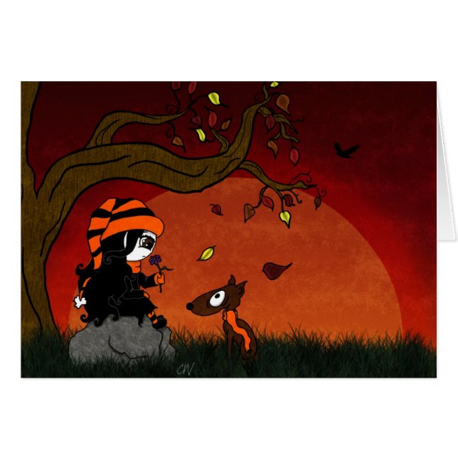 Cartão "Cartão da última flor" (Frente Horizontal)