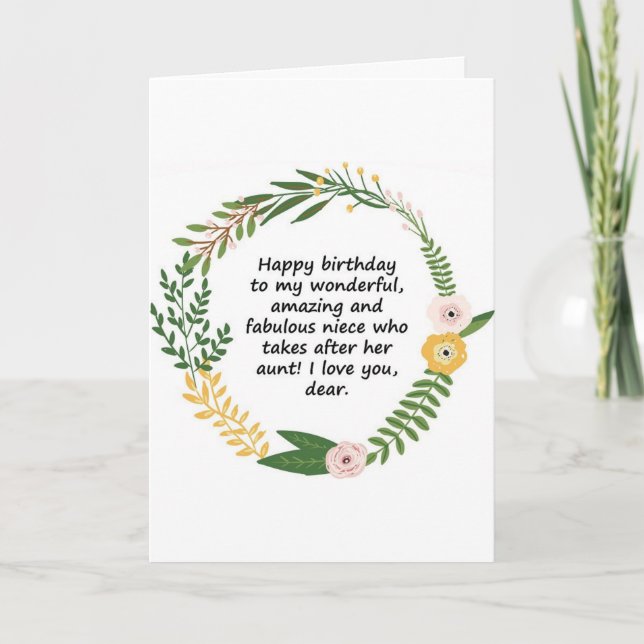 CARTÃO ***CARTÃO DE ANIVERSÁRIO ESPECIAL DA NIECE E DA JO (Frente)