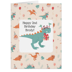 Cartão "Cartão de Aniversário T-rex para Reprodução