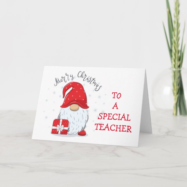 CARTÃO **CARTÃO DE NATAL DO PROFESSOR** (Frente)