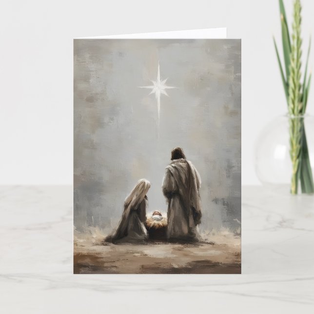 Cartão "Cartão de Natal Religioso (Frente)