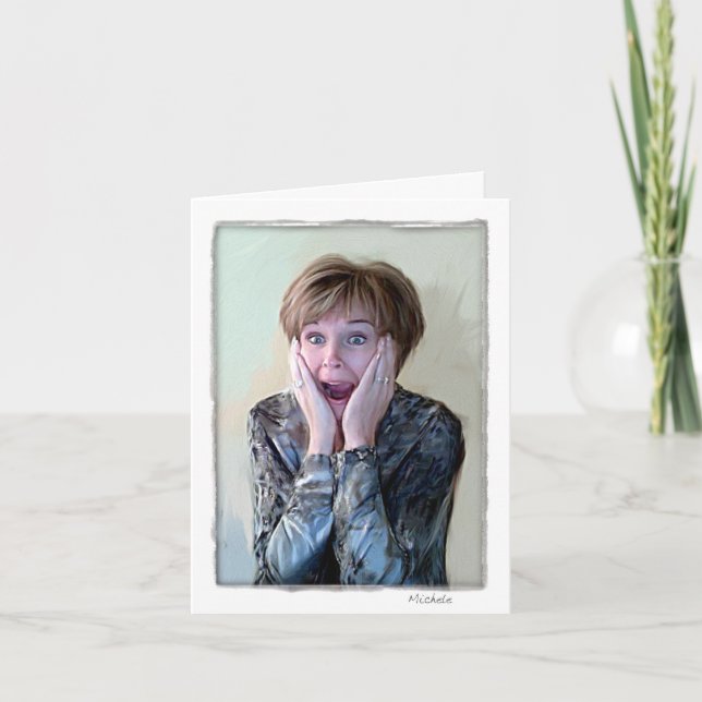 Cartão Cartão. Humoroso, pensando em você. (Frente)