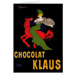 Cartão Cartão: Leonetto Cappiello - Chocolat Klaus