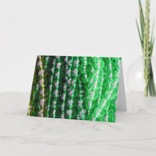 Cartão Cartão, "miçanga verde "