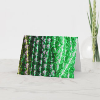 Cartão Cartão, "miçanga verde "