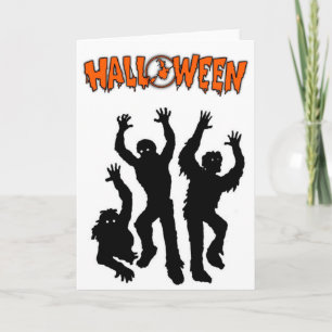 Cartão Cartão/múmias de saudação de Halloween