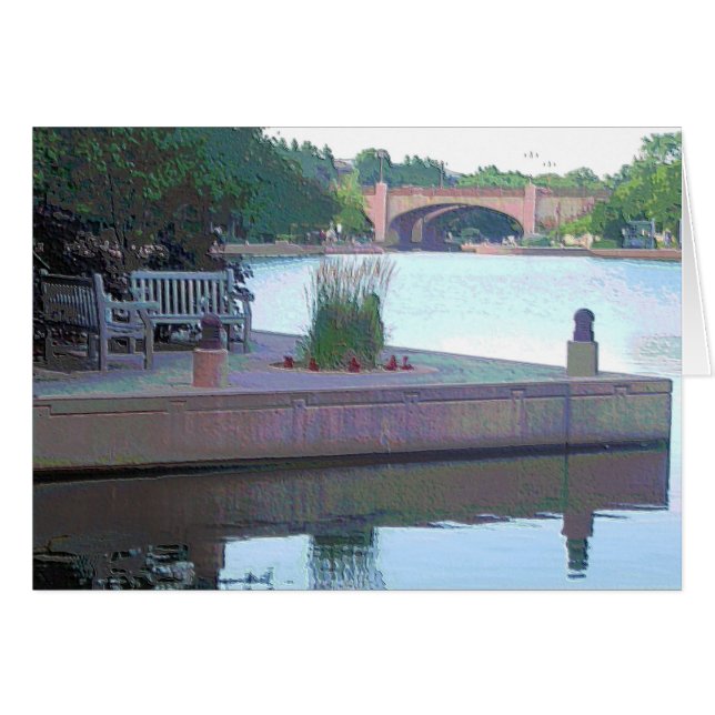 Cartão Cartão: Parque centenário dos lagos, Edina, (Frente Horizontal)