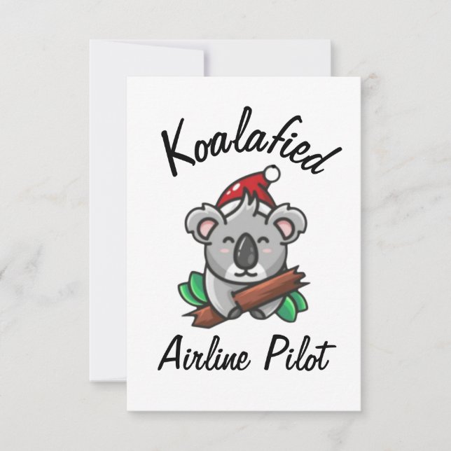 Cartão Cartão-piloto de linha aérea Koalafied (Frente)