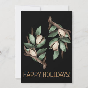 Cartão Cartão-postal com ramificação verde