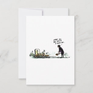 Cartão Cartão-postal de Cancer Engraçado com Aviso Médico