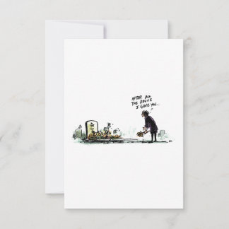 Cartão Cartão-postal de Cancer Engraçado com Aviso Médico