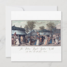 Cartão Cartão-postal de ilustração francês antigo