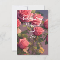 Cartão-postal Floral Celebrando Maternidade e Amor