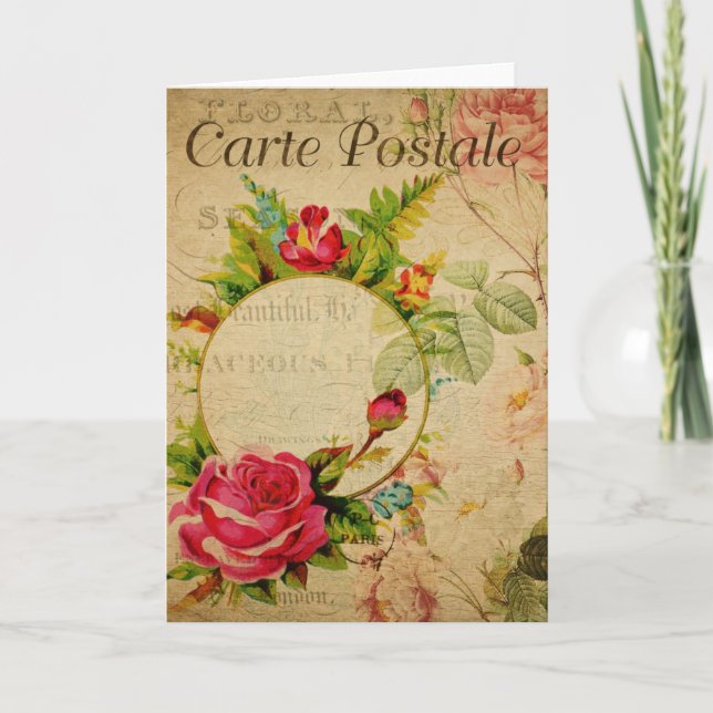 Cartão Cartão-postal francês (Frente)