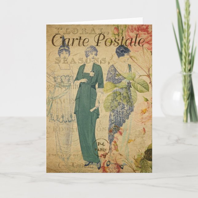 Cartão Cartão-postal francês (Frente)