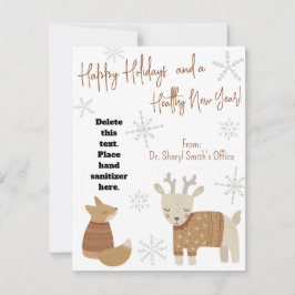 Cartão Cartão-Presente Sanitário para Animais de Férias S