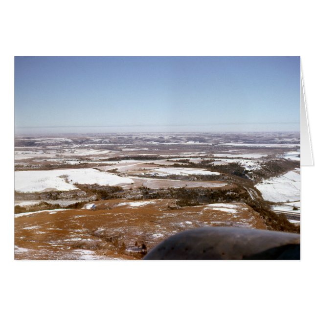 Cartão Cartão-saudação dos aviões (Frente Horizontal)