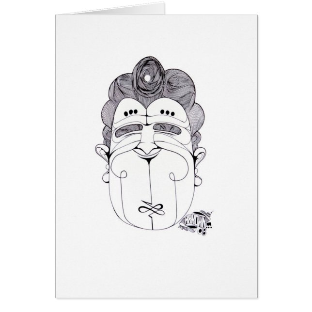 Cartão "cartão stoked do homem feliz" (Frente)