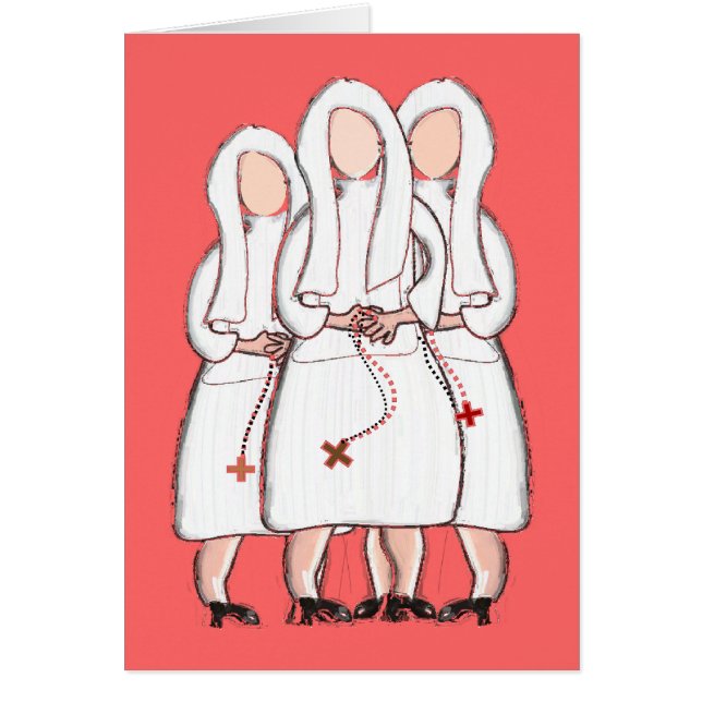 Cartão Cartão-Vazio da arte da freira de Jeanne Jugan (Frente)