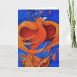Cartão cartas de designer de arte saudando Phoenix