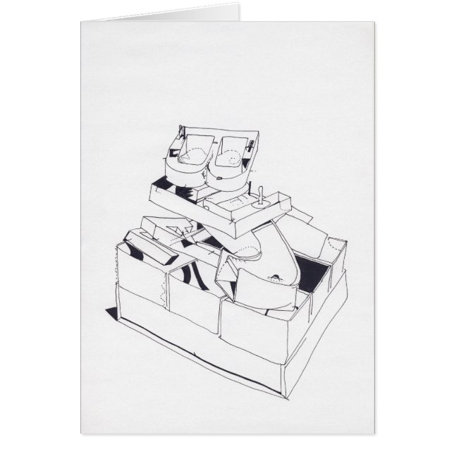 Cartão Cartas de empilhamento de jogos do prédio com 17 c (Frente)